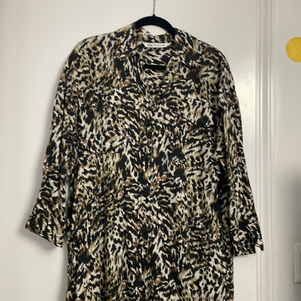 Zara animal printed dress NWOT